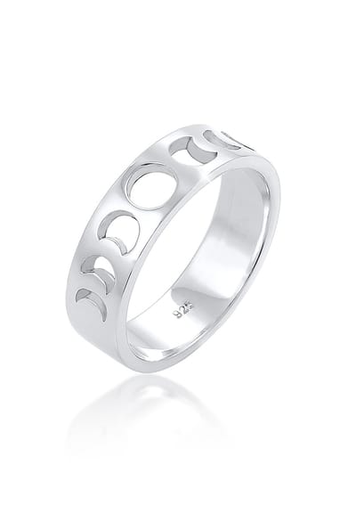 Elli - Ring - Elli ring dames uitgesneden astro trend in 925 sterling zilver verguld - Dames