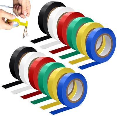 Kleurige Isolatietape Set van 12 Stuks 16mm x 20m - Waterdichte PVC Tape voor Elektrische Projecten, Isolatie en Reparatie van Draden