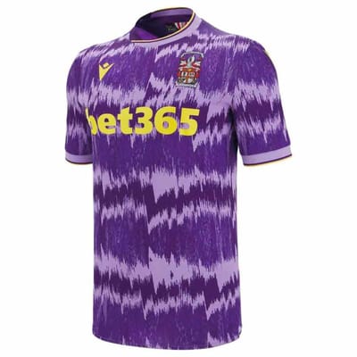 Macron Stoke City Fc 25/26 Weg T-shirt Met Korte Mouwen Paars 2XL Man