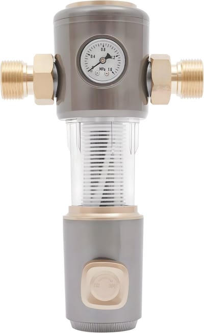 Waterfilters - Voor huishoudelijk gebruik - Sediment terugspoelfilter - Grijs