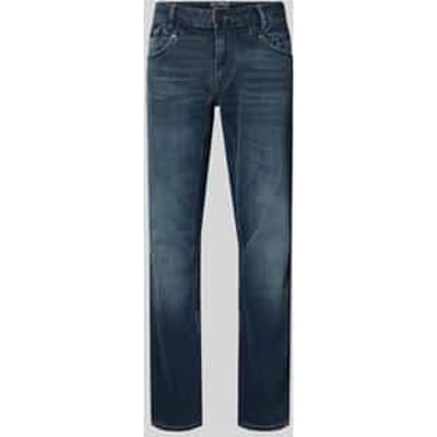 PME legend blauwe heren jeans   Commander 3.0   Stonewash wassing   Relaxed Fit   5-Pocket zakken   Knoop- en ritssluiting   Duurzaam   Low waist