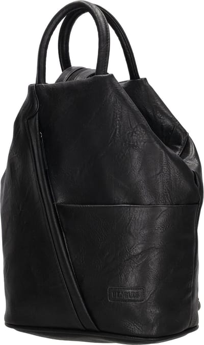 Beagles Murcia 3-in-1 Rugzak, Handtas en Schoudertas - Vegan Leer - Zwart