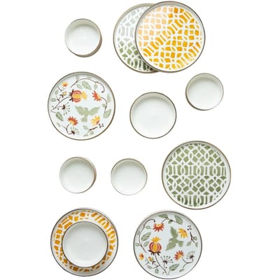 12-delige ontbijtset Bloom keramiek | Hermia