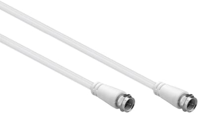 F (m) - F (m) coaxkabel | >85 dB | CCS | recht | wit | 1 meter