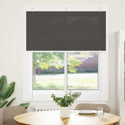 vidaXL - Plissé - rolgordijn - 120x100cm - stofbreedte - 119,4cm - polyester - zwart