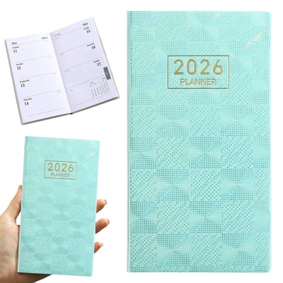 Agenda 2026 - A6 Formaat - 128 Pagina’s - 12 Maanden Kalender - Life Planner 2026 - Jaaragenda voor werk & privé - Planner - Journal - Organizer - Planner voor Werk Studie Thuis - Groen