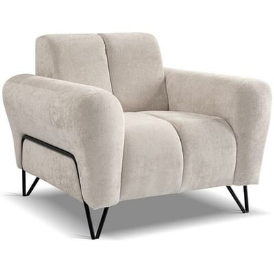 BeautySofa24 RELAXFAUTEUIL Volare met metalen poten beige