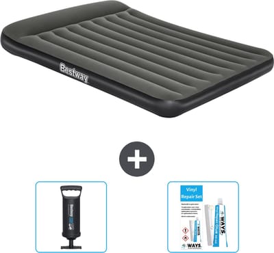 Bestway luchtbed - 2-Persoons - 152 x 203 x 30 cm - Groen - Inclusief Pomp en Reparatieset