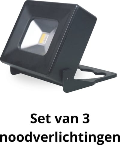 3 x Mr Safe noodverlichting en powerbank in één - noodpakket verlichting - zaklamp led oplaadbaar - Noodpakket licht