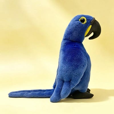 1 Stuks 22cm Simulatie Pluche Papegaai Pluche Speelgoed Levensgetrouwe Ara Kaketoe Speelgoed Gevuld Zacht Dier Poppen Leuke Decoratie Cadeau blauw