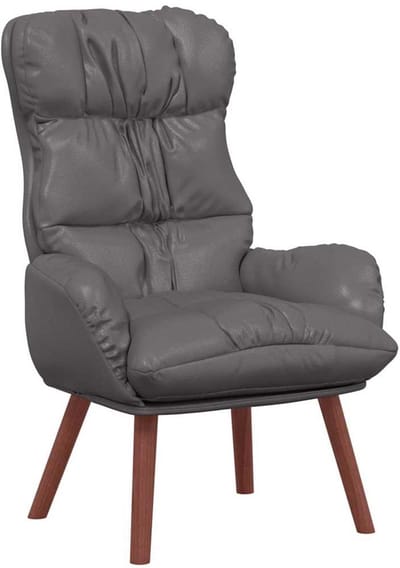 vidaXL - Fauteuil - Grijs - 69 - x - 74 - x - 93 - cm - Kunstleer