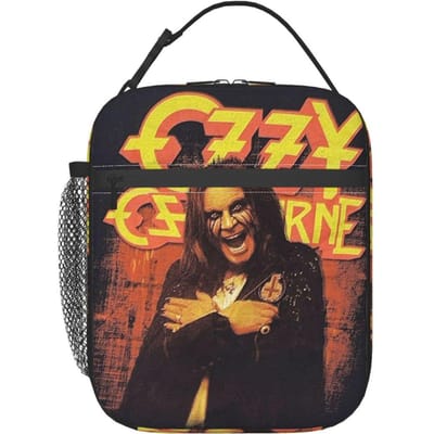 Sac à lunch isotherme Merch Ozzy Osbourne pour femmes enfants Boîtes alimentaires portables Boîte à lunch thermique Sac fourre-tout One Size