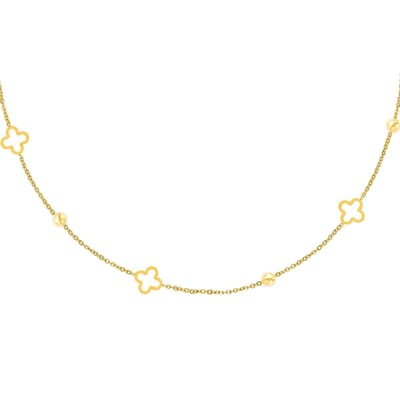 Ketting open klavers - Yehwang - Ketting - One size - Goud