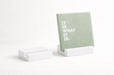 Witte Kunststof Tegelhouder – Presentatiestandaard voor Tegeltjes en StoryTiles