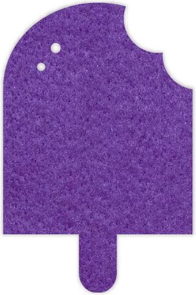 IJs vilt onderzetter - Paars - 6 stuks – 100 x 75 mm – IJs vorm - Glas onderzetter - Cadeau - Woondecoratie - Woonkamer - Tafelbescherming - Onderzetters Voor Glazen - Keukenbenodigdheden - Woonaccessoires - Tafelaccessoires