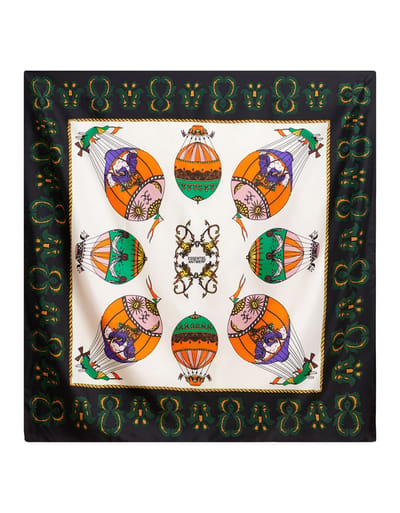 Essentiel Antwerp Printed Scarf Sjaals Zwart Kontact