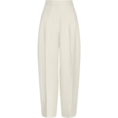Wide leg broek met biezen model 'Esteriane'