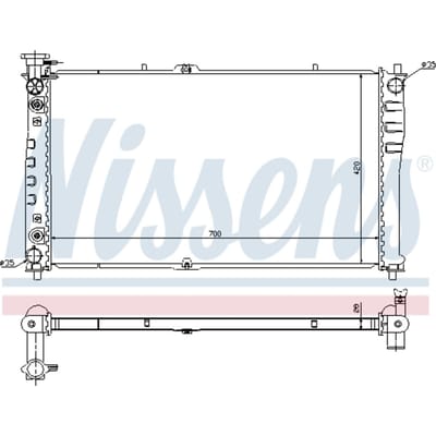 Radiator, motorkoeling NISSENS 66640