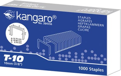 Kangaro nietjes - T10 - 10mm - 1000 stuks - voor tacker