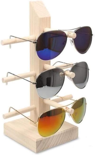 Wooden Glasses Holder, Sunglasses Stand and Vision Glasses, Creative Wooden Sunglasses, Glasses Holder, for Home and - ShopVlot