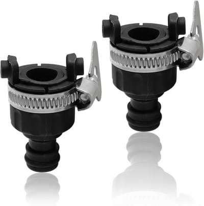 2 Stuks Universele Rubber Slangconnector voor Tuin, Keuken en Badkamer, Verstelbaar en Duurzaam