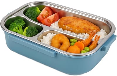 Dailygoods- Lunchbox RVS Geïsoleerd - Lekvrij - Draagbare Handgreep - Snackcontainer - Voedselveilige Materialen - Langdurige Warmtebehoud - Maaltijdcontainer