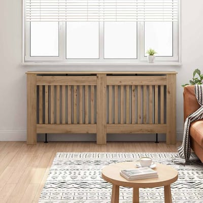 vidaXL Radiatorafdekking Artisanaal eiken 172 x 19 x 81,5 cm