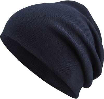 Marineblauwe Kyler Kite Lichtgewicht Beanie van Organisch Katoen
