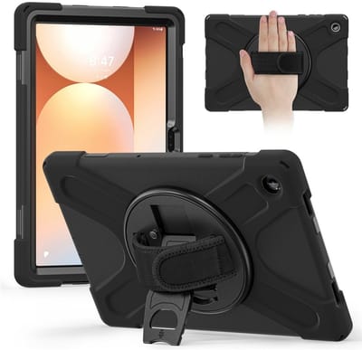 Coverup Tablethoes geschikt voor Samsung Galaxy Tab A11 Plus Hoesje - Heavy Duty Case - Zwart
