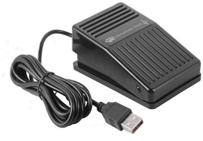 Dailygoods - USB Voetpedaal - Multifunctionele Mechanische Schakelaar - Non-slip - Handig voor Computergebruik - Geschikt voor Pedalen - Ideaal voor T...