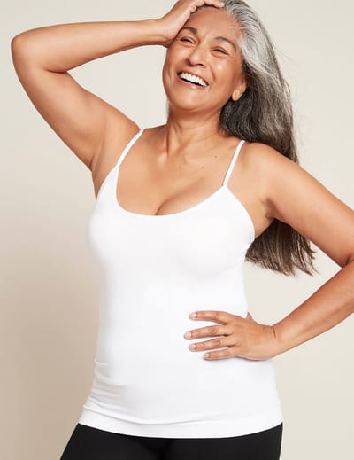 Boody - Bamboe Cami Top - Wit / L