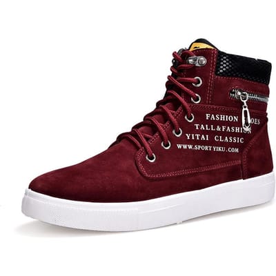 Hoge Canvas Schoenen voor Heren Mode Platform Sneakers Lente Winter Mannelijke Casual Gevulkaniseerde Schoenen Student Tenis Masculino 40