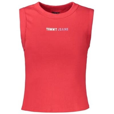 Tommy Hilfiger Slim Ess Logo Red Alert Größe: S | Tanktops Outlet | Damen | Rot
