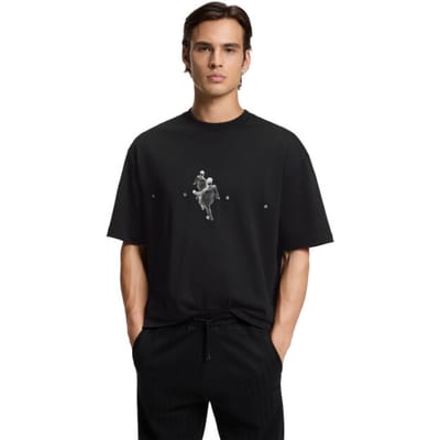 Regular fit T-shirt van pure katoen Model 'DOLLO'