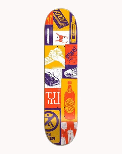 Skateboard Deck - Houten Plank - Street Skate - Mosaic Design - 8.5 Inch - Multi