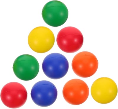 Kleurige Paddle Ball - Strandspel Set - Buitenactiviteiten Zomer - Comfortabele Grip - 6 cm Diameter - Diverse Kleuren