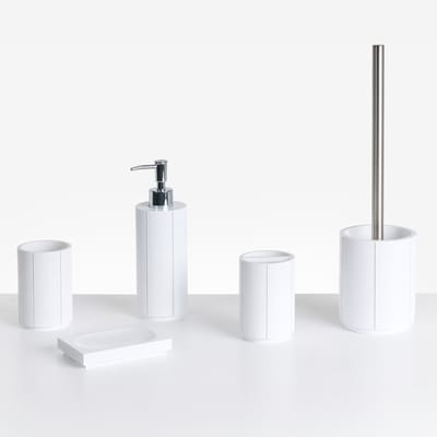 HUALLAGA - Badkameraccessoireset - Wit - Polyresin