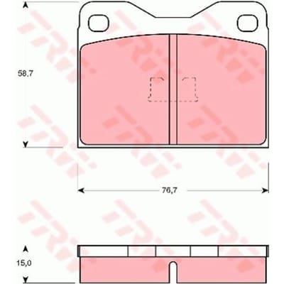 Remblokset TRW GDB159, voor