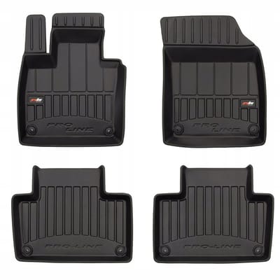 FROGUM 3D Gummimatten Set – Passend für Volvo XC90 II (ab 2015) – Hohe 6 cm Kanten – TPE – Geruchlos & Schwarz