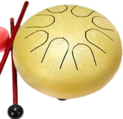 Livano Handpan - Tongue Drum - Steel - Regen - Klankschaal - Goud
