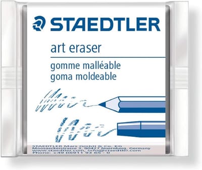 Kneedgum - Gum - Kunst Tekenen - Speciaal Reinigend - 4x1x4 cm - Grijs