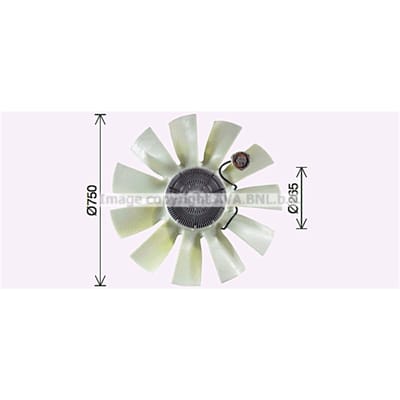 Koelventilatorwiel, motorkoeling HIGHWAY AUTOMOTIVE VLF109