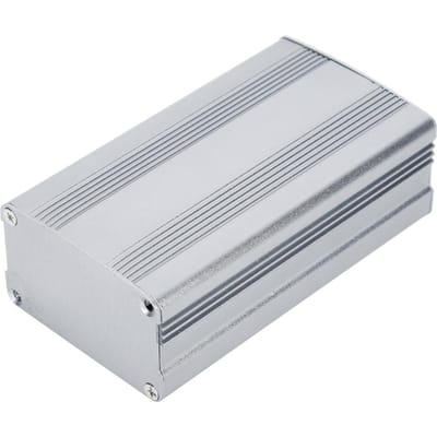 Boîtier de projet en aluminium gris 38x63x110mm Boîtier/coque pour produit électronique à dissipation thermique