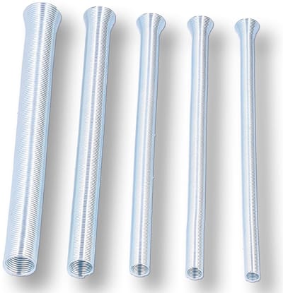 Dailygoods- Buisbender Set - 5 Stuks - Gereedschapsstaal - Voor Koper/Aluminium Buizen - Buigen tot 5/8, 1/2, 3/8, 5/16, 1/4 - Lichtgewicht 300g - Buisbuiger