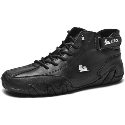 Nouveaux hommes bottes avec fermeture haut hommes chaussures décontractées chaussures orteil bottes en cuir Pu hommes chaussures décontractées mode grande taille 50 38 noir