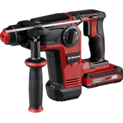 Einhell Professional Accu Boorhamer TP-HD 18/28 Li BL+4 Kit - Power X-Change - 18 V/Li-ion - 3 J - Pneumatisch slagwerk - SDS plus - 4-functies - Incl. 3.0 Ah accu, lader, E-box en 4 beitels