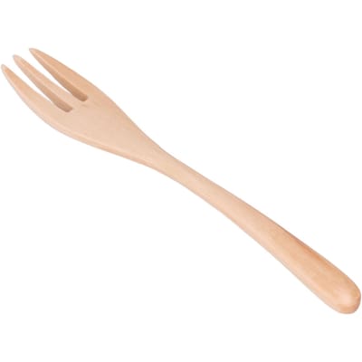 Houten vork, herbruikbare houten pasta vork, servies met lange steel voor picknick, barbecue, reizen, kamperen L