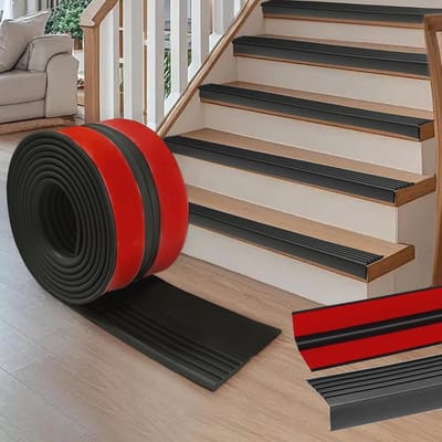 Zelfklevend Trapprofiel Antislip PVC 5m - Veiligheid en Bescherming voor Binnen en Buiten