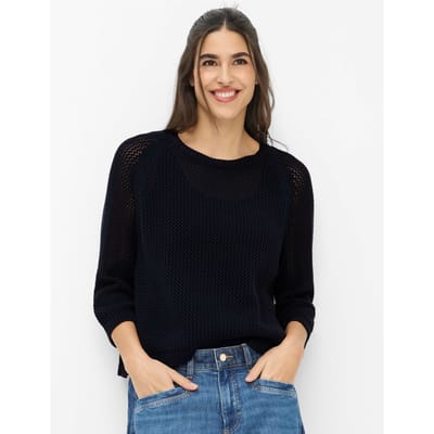 Brax Dames Trui  Style NALA navy, donkerblauw, maat 38