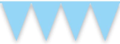 Vlaggenlijn babyblauw (10m)
